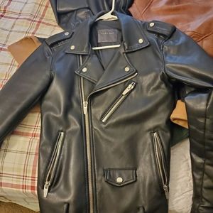 A Zara leather jacket